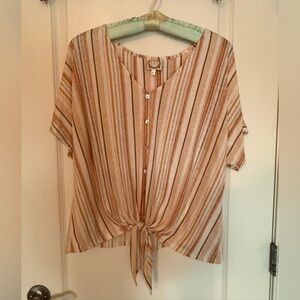 Elegant Striped Button-Down Shirt